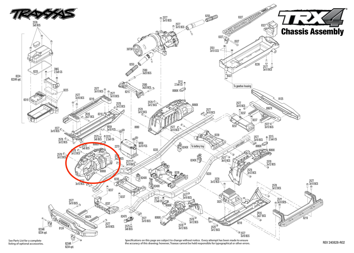 Traxxaトラクサス TRX4 スポーツ クリップレスキット