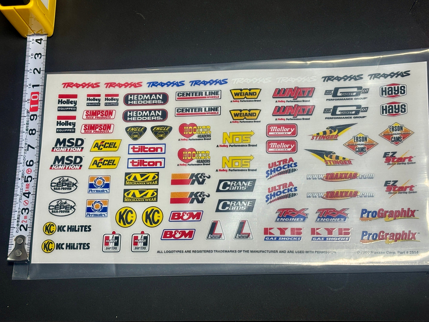 Traxxasトラクサス スポンサー ロゴデカール ステッカー 2514