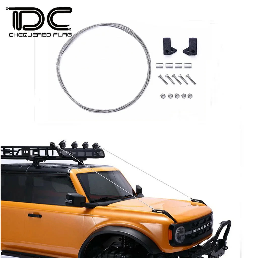 Traxxas トラクサス 1/10 TRX4 ニューブロンコ ボンネットワイヤー