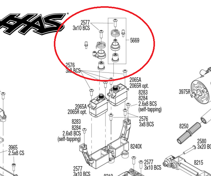 Traxxa トラクサス TRX4 シフトサーボホーン 5669