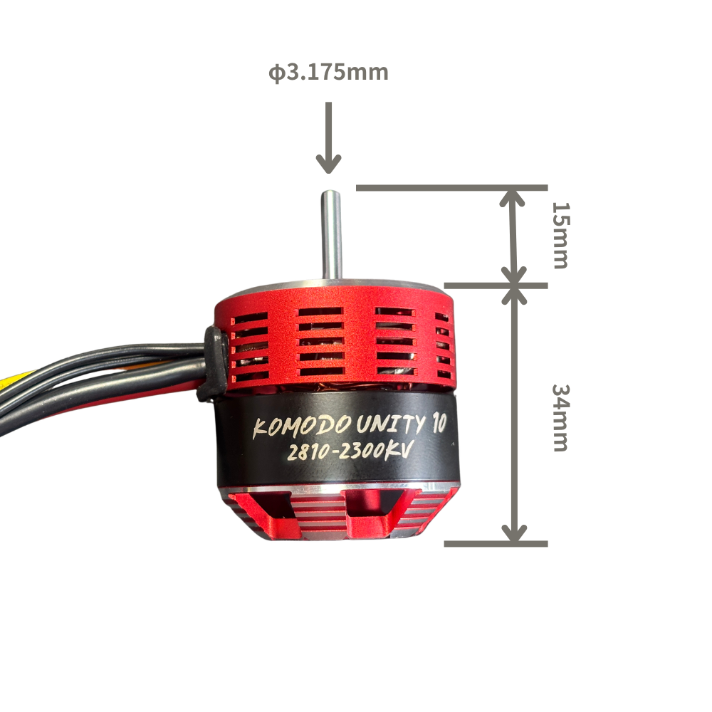 Furitek フリテック KOMODO UNITY 10 コンペティション 2-in-1 ESC & アウトランナーブラシレスモーター 2300KV 1/10 RCクローラー用 FUR-2713