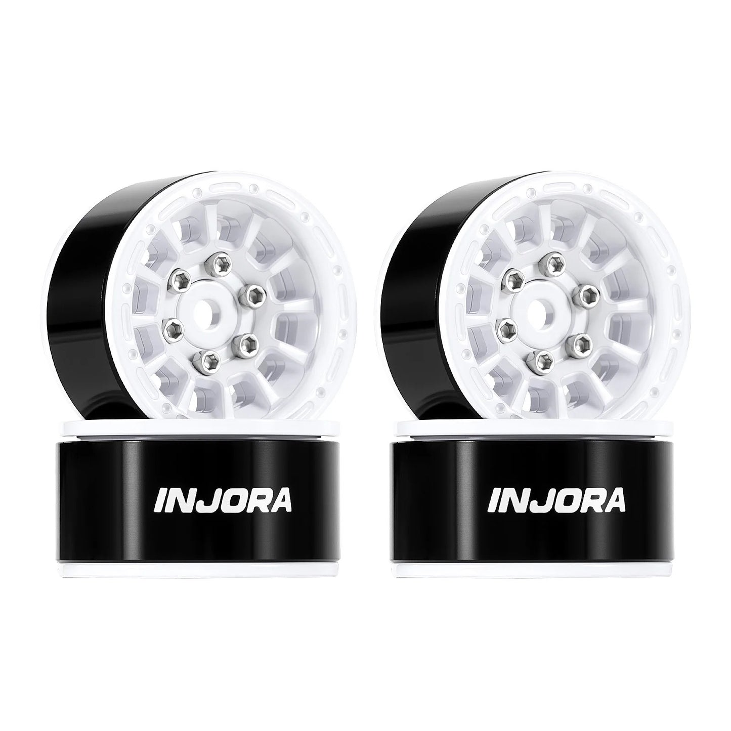 INJORA 1.0インチ アルミビードロックホイール 0mmオフセット 1/18 1/24 RCクローラー用 W1056