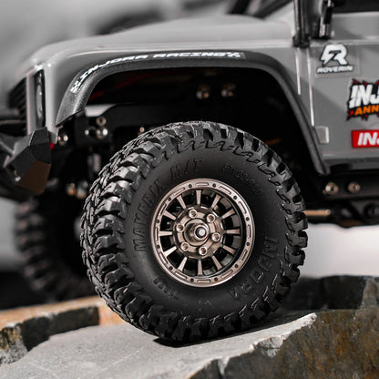 INJORA 1.0インチ アルミビードロックホイール 0mmオフセット 1/18 1/24 RCクローラー用 W1056