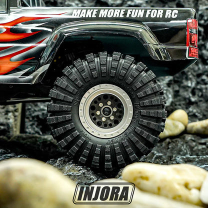 1/10 ロッククローラー RC 4本 タイヤ 1.9インチ 118mm 42mm INJORA