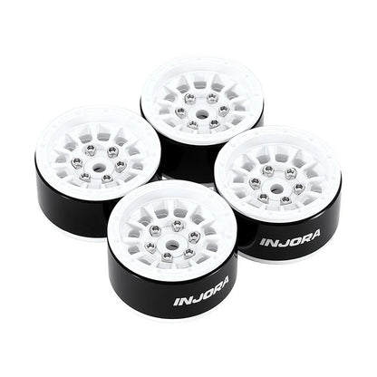 INJORA 1.0インチ アルミビードロックホイール 0mmオフセット 1/18 1/24 RCクローラー用 W1056