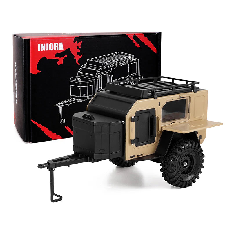 INJORA 1/18 1/24 TRX4M SCX24  オフロード キャンピングトレーラー DG-TC10YE