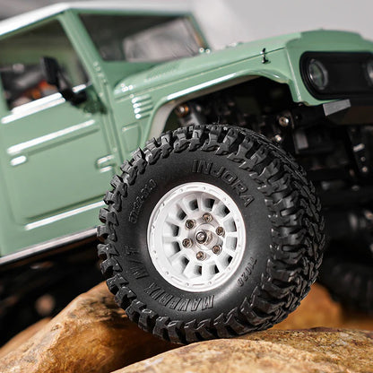 INJORA 1.0インチ アルミビードロックホイール 0mmオフセット 1/18 1/24 RCクローラー用 W1056