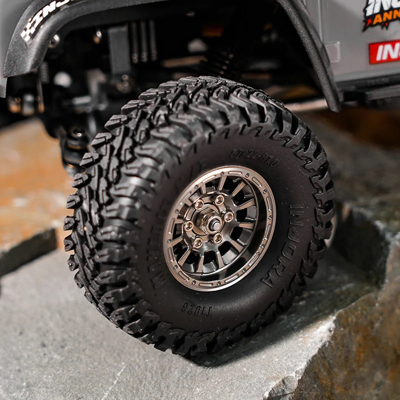 INJORA 1.0インチ アルミビードロックホイール 0mmオフセット 1/18 1/24 RCクローラー用 W1056