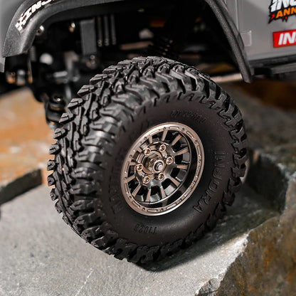 INJORA 1.0インチ アルミビードロックホイール 0mmオフセット 1/18 1/24 RCクローラー用 W1056
