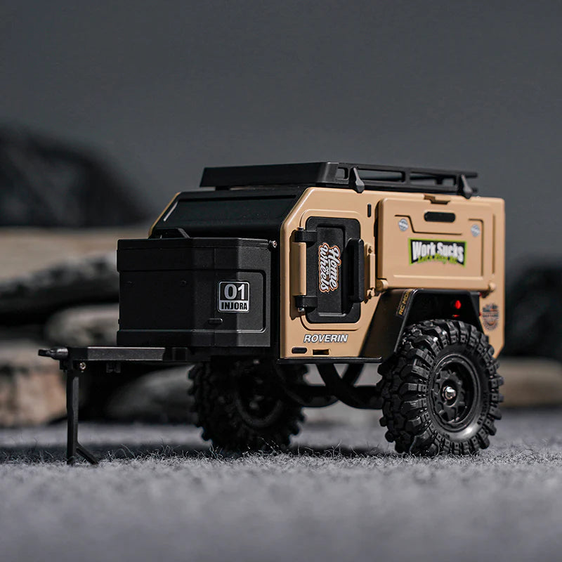 INJORA 1/18 1/24 TRX4M SCX24  オフロード キャンピングトレーラー DG-TC10YE