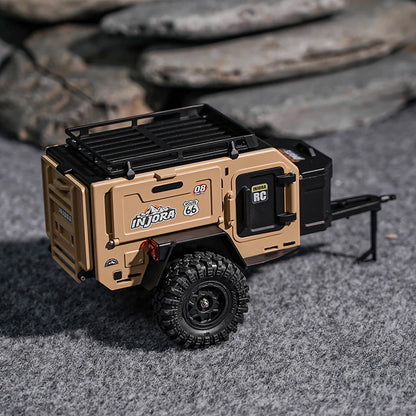 INJORA 1/18 1/24 TRX4M SCX24  オフロード キャンピングトレーラー DG-TC10YE