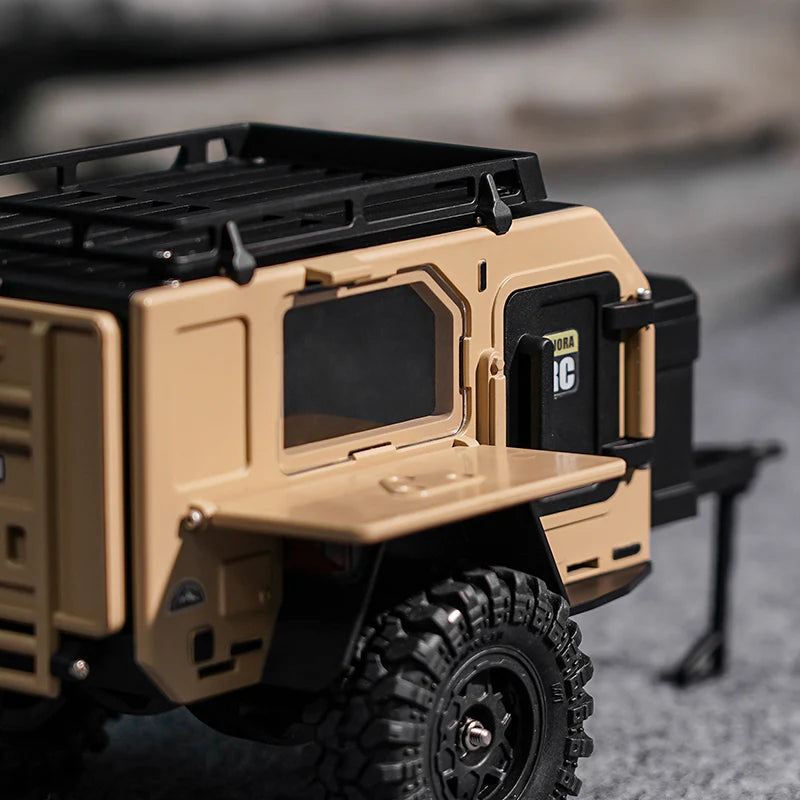 INJORA 1/18 1/24 TRX4M SCX24  オフロード キャンピングトレーラー DG-TC10YE