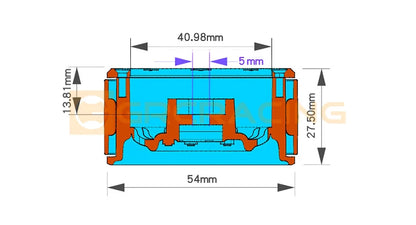1/10 ロッククローラー RC キャメルトロフィー 1.9 ビードロックホイール