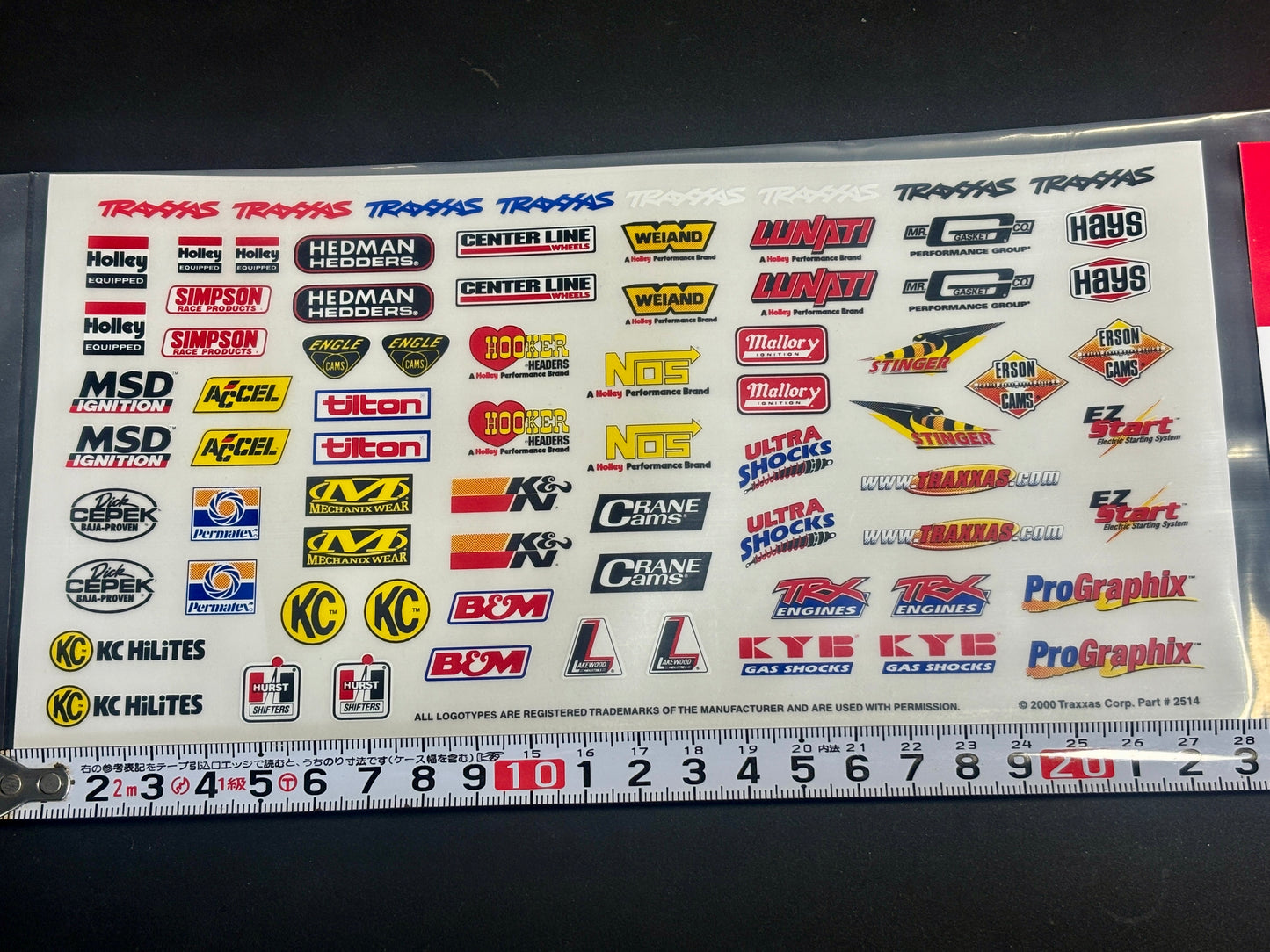 Traxxasトラクサス スポンサー ロゴデカール ステッカー 2514