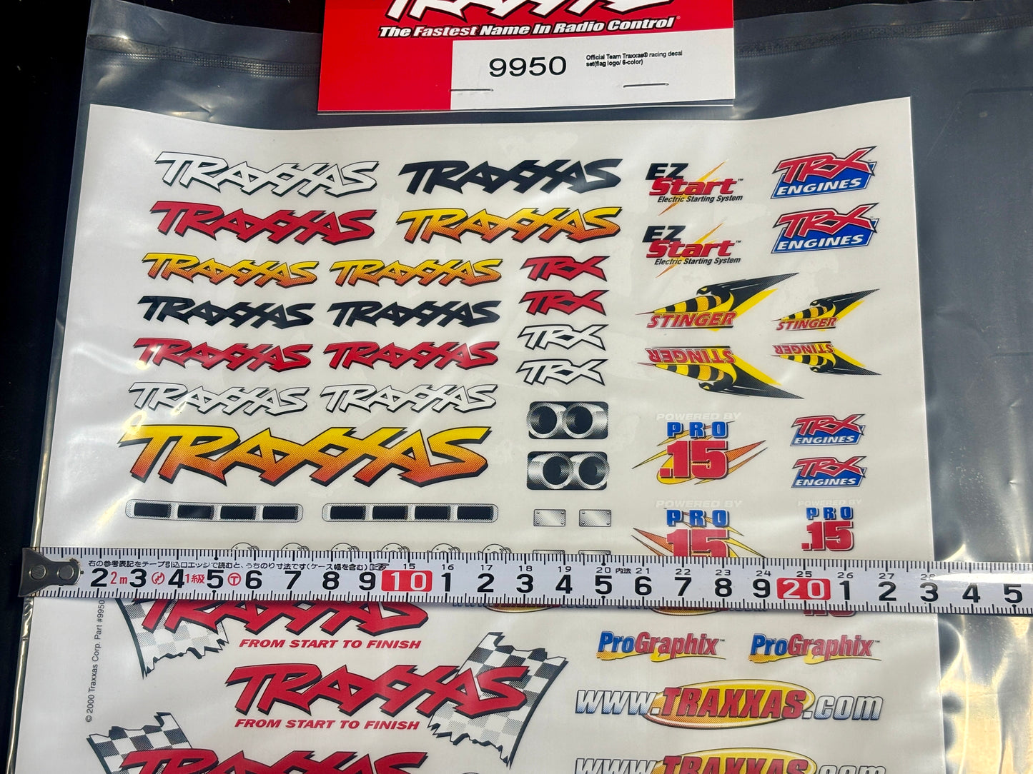 Traxxasトラクサス レーシングデカールセット ステッカー 9950