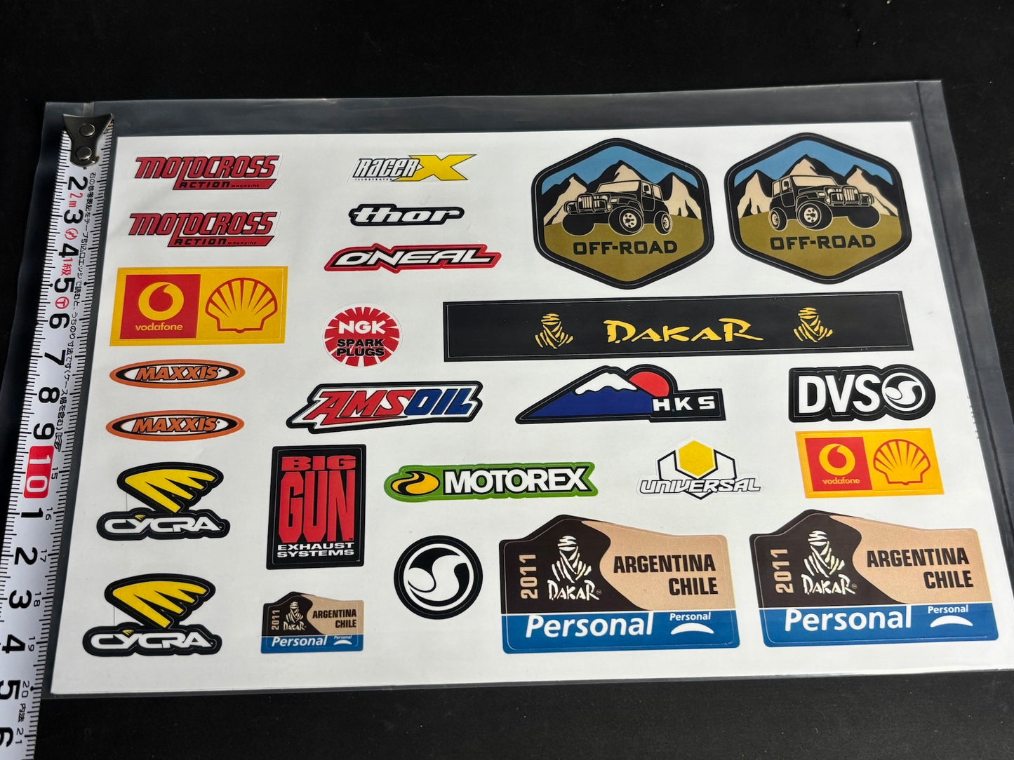 RC 1/10 スケールパーツ キャメル ディフェンダー ロゴステッカー