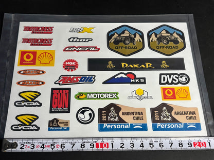 RC 1/10 スケールパーツ キャメル ディフェンダー ロゴステッカー