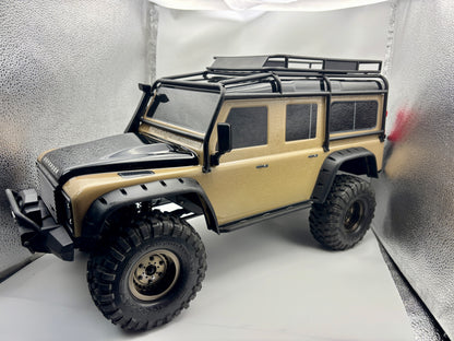 【KS HOBBY認定中古車】Traxxas トラクサス 1/10 TRX-4 ランドローバー ディフェンダー Clipless 82256-4 tan
