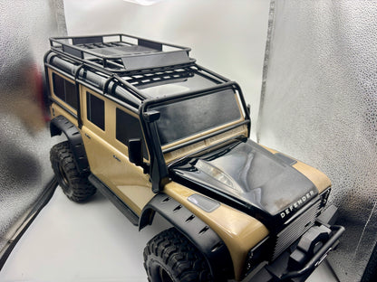 【KS HOBBY認定中古車】Traxxas トラクサス 1/10 TRX-4 ランドローバー ディフェンダー Clipless 82256-4 tan