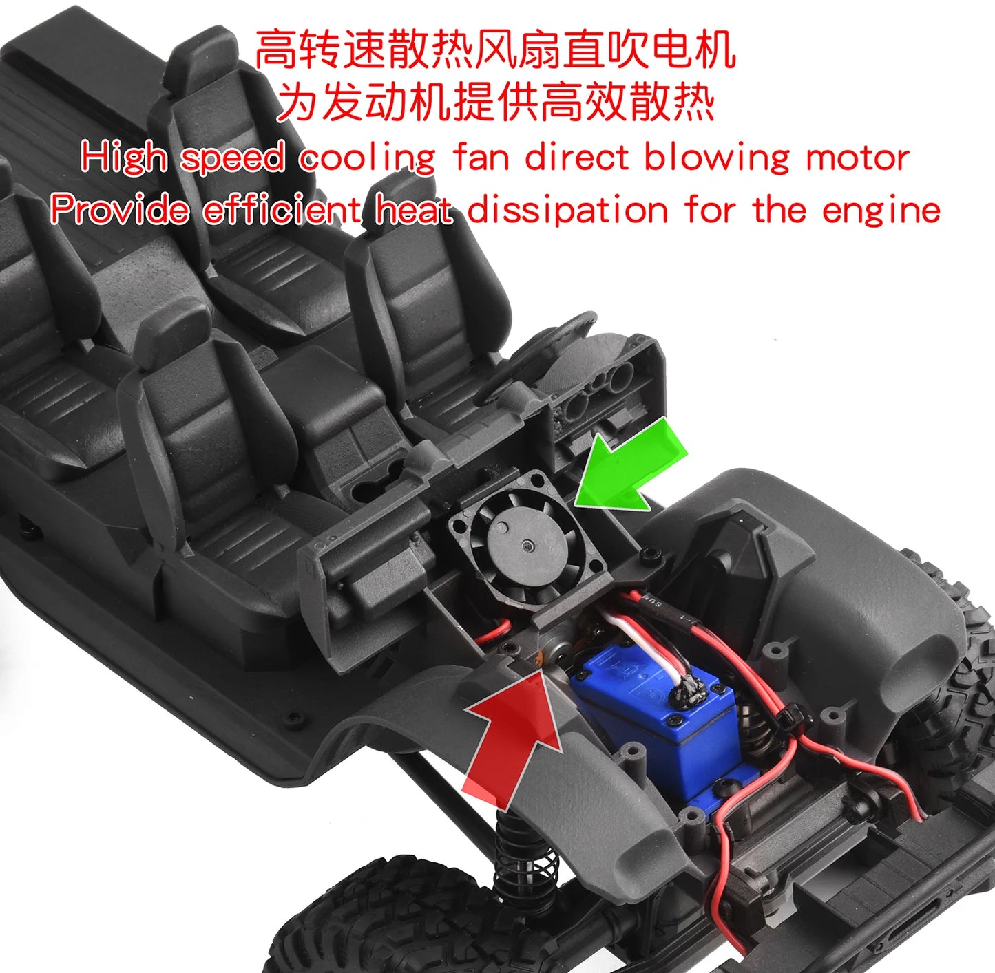 Traxxas TRX-4M 1/18 RCクローラー 内装キット ディフェンダー用
