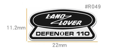RC 1/10 スケールパーツ ディフェンダー ステンレス　ロゴステッカー