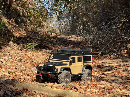 【KS HOBBY認定中古車】Traxxas トラクサス 1/10 TRX-4 ランドローバー ディフェンダー Clipless 82256-4 tan